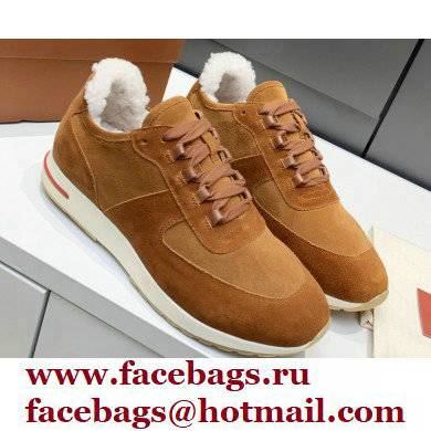 Loro Piana Shearling Fur 360 Lp Flexy Walk Men's Sneakers 02 - Click Image to Close