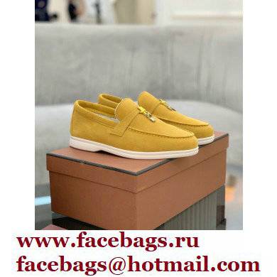 Loro Piana Shearling Fur Suede Calfskin Summer Charms Walk Loafers 13 - Click Image to Close