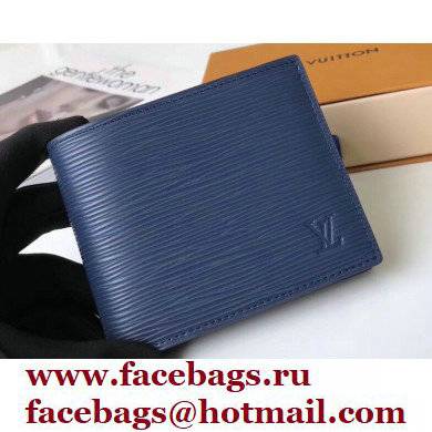 Louis Vuitton Amerigo Wallet Epi Leather Blue - Click Image to Close