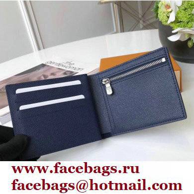 Louis Vuitton Amerigo Wallet Epi Leather Blue