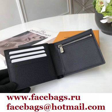 Louis Vuitton Amerigo Wallet Taiga Leather Black M62045