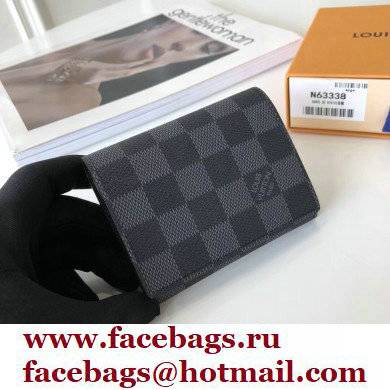 Louis Vuitton Enveloppe Carte de visite Card Holder Damier Graphite Canvas N63338 - Click Image to Close