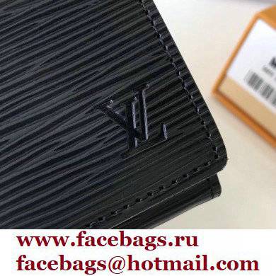 Louis Vuitton Enveloppe Carte de visite Card Holder Epi Leather Black M62292