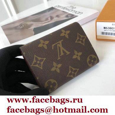 Louis Vuitton Enveloppe Carte de visite Card Holder Monogram Canvas M63801