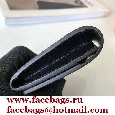 Louis Vuitton Enveloppe Carte de visite Card Holder Taiga Leather Black M64595