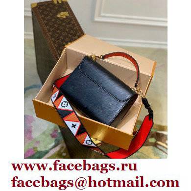 Louis Vuitton Epi Leather Twist MM Bag Karakoram M59027 Black 2021