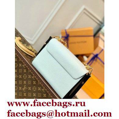 Louis Vuitton Epi Leather Twist MM Bag M58526 White 2021