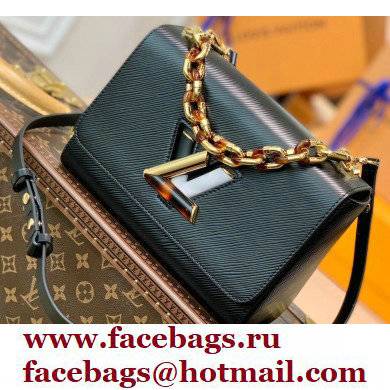 Louis Vuitton Epi Leather Twist MM Bag M58715 Black 2021