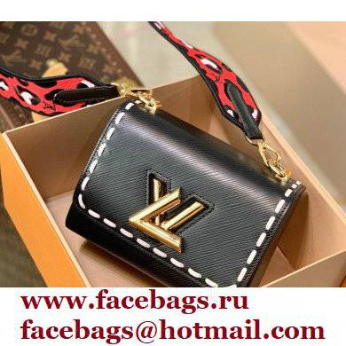 Louis Vuitton Epi Leather Twist PM Bag Wild at Heart Capsule M58723 Black 2021 - Click Image to Close