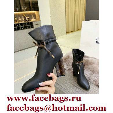 Louis Vuitton Heel 10cm Silhouette Ankle Boots Black 2021