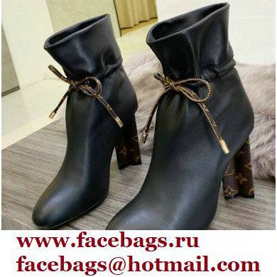 Louis Vuitton Heel 10cm Silhouette Ankle Boots Black 2021