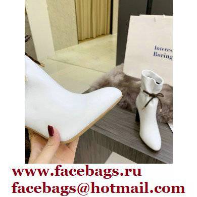 Louis Vuitton Heel 10cm Silhouette Ankle Boots White 2021 - Click Image to Close