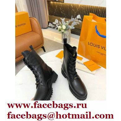 Louis Vuitton Territory Flat Ranger Ankle Boots Black 2021 - Click Image to Close