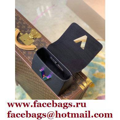 Louis Vuitton Twist Mini Bag Ruthenium Hardware M58597 Iridescent Black 2021