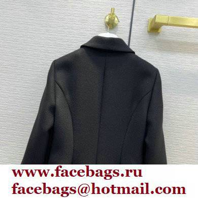 PRADA black cashmere coat 2021
