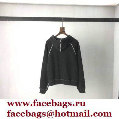 Prada Hoodie Sweatshirt Black with nylon details 2021