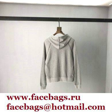 Prada Hoodie Sweatshirt Gray with nylon details 2021