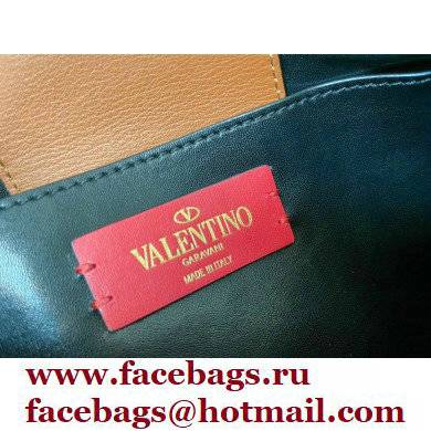 Valentino Supervee Calfskin Handbag Brown 2021