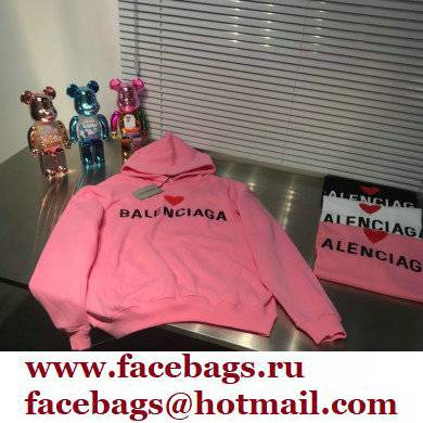 balenciaga red heart hoodie pink 2021 - Click Image to Close