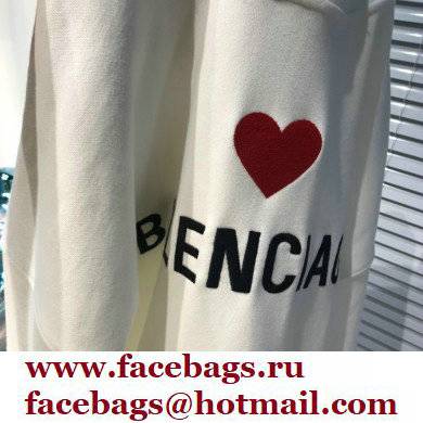 balenciaga red heart hoodie white 2021 - Click Image to Close