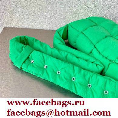 bottega veneta Padded intreccio nylon cassette cross-body bag green