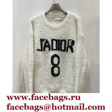 dior Ecru Fleece 'J'Adior 8' Sweater 2021