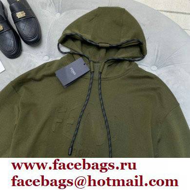 fendi army green hoodie 2021