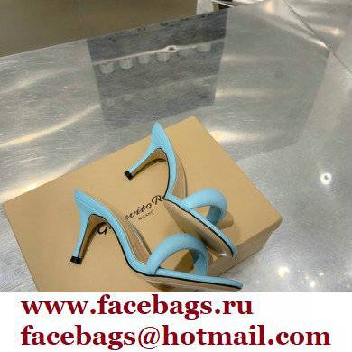 gianvito rossi 7cm bijoux leather sandals blue 2021 - Click Image to Close