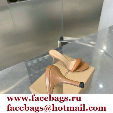 gianvito rossi 7cm bijoux leather sandals brown 2021