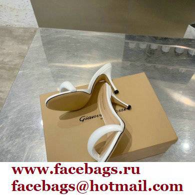 gianvito rossi 7cm bijoux leather sandals white 2021
