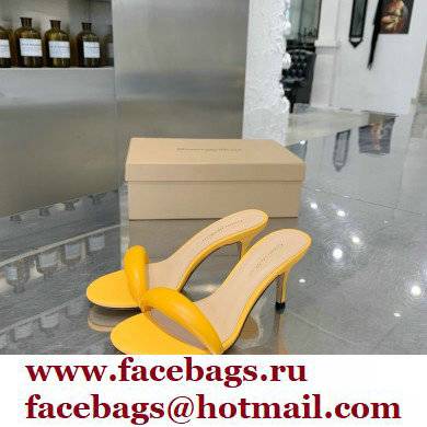 gianvito rossi 7cm bijoux leather sandals yellow 2021 - Click Image to Close