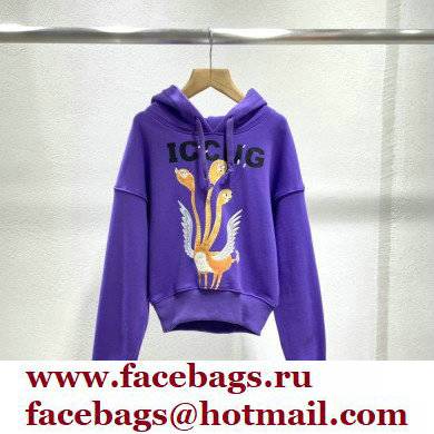 gucci Online Exclusive Freya Hartas ICCUG print sweatshirt purple for kids