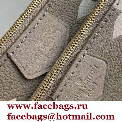 louis vuitton gray Monogram Empreinte leather Multi Pochette Accessoires m45777