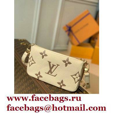 louis vuitton white Monogram Empreinte leather Multi Pochette Accessoires m45777 - Click Image to Close