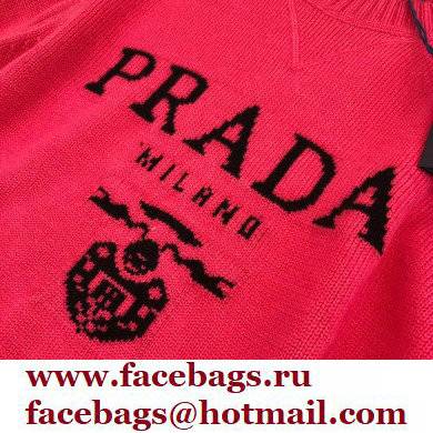 prada logo cashmere sweater pink 2021 - Click Image to Close