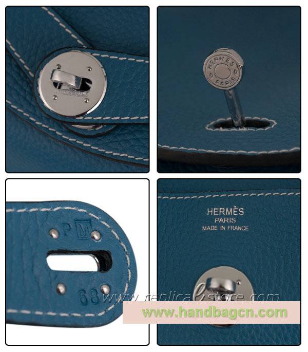 Hermes 28023 Blue Lindy 34cm - Click Image to Close