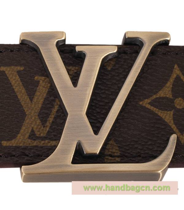 Louis Vuitton Monogram Canvas Leather Belt 1135 - Click Image to Close