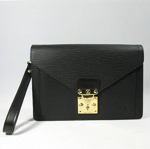 Top Quality Louis Vuitton Epi Leather Cuir Briefcase Bag LV M52612 Black