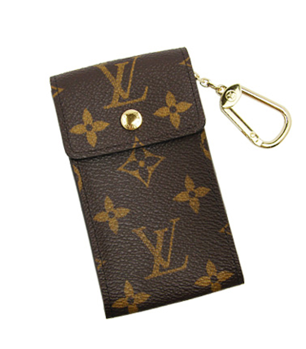 Louis Vuitton m60048 Monogram Canvas Badge Key Holder - Click Image to Close
