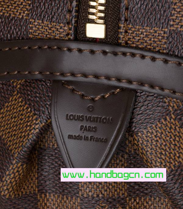 Louis Vuitton Damier Ebene Canvas Rivington PM N41157 With Gold Hardware