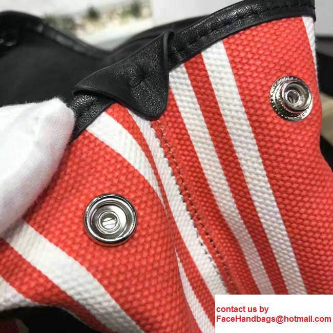 Balenciaga Navy Striped Cabas XS Summer Tote Mini Bag Red 2017 - Click Image to Close