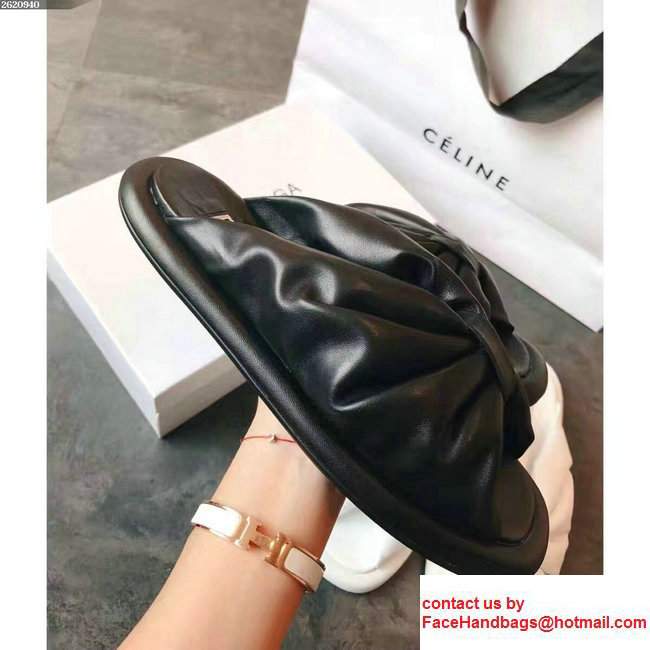 Balenciaga Slipper Sandals Black 2017 - Click Image to Close