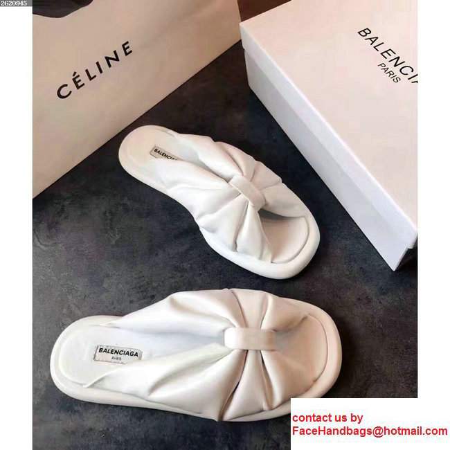Balenciaga Slipper Sandals White 2017