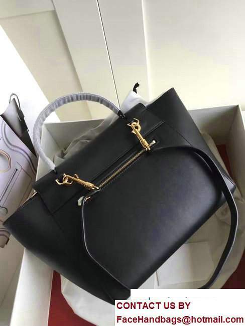 Celine Belt Tote Small Bag in Calfskin Leather Black - Click Image to Close