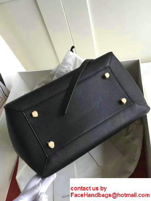 Celine Belt Tote Small Bag in Clemence Leather Black