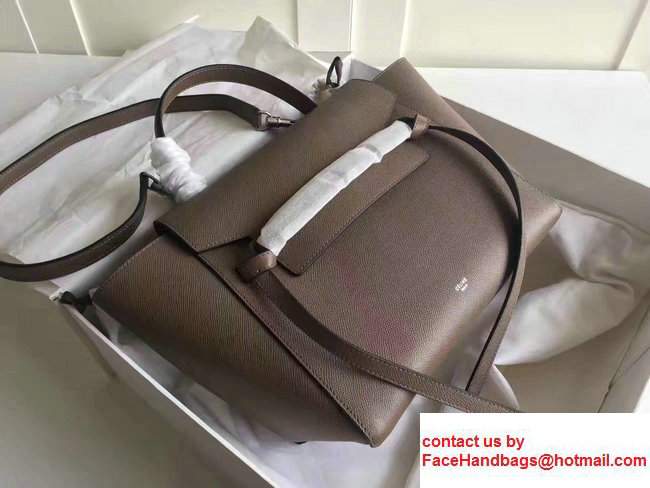 Celine Belt Tote Small Bag in Epsom Leather Etoupe - Click Image to Close