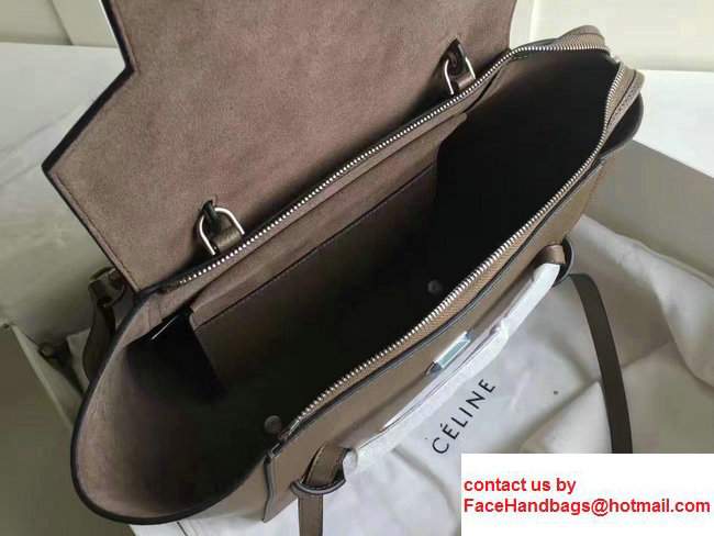 Celine Belt Tote Small Bag in Epsom Leather Etoupe