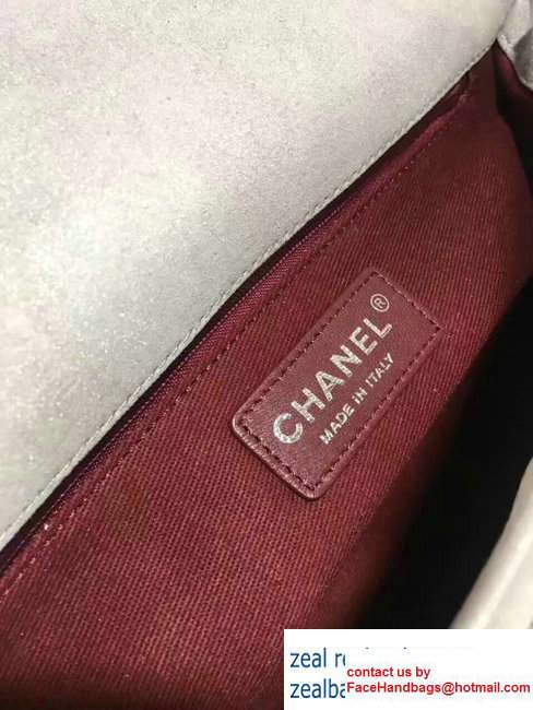 Chanel Chevron Sequins 25cm Embellishment Classic Flap Bag Gary 2017 - Click Image to Close