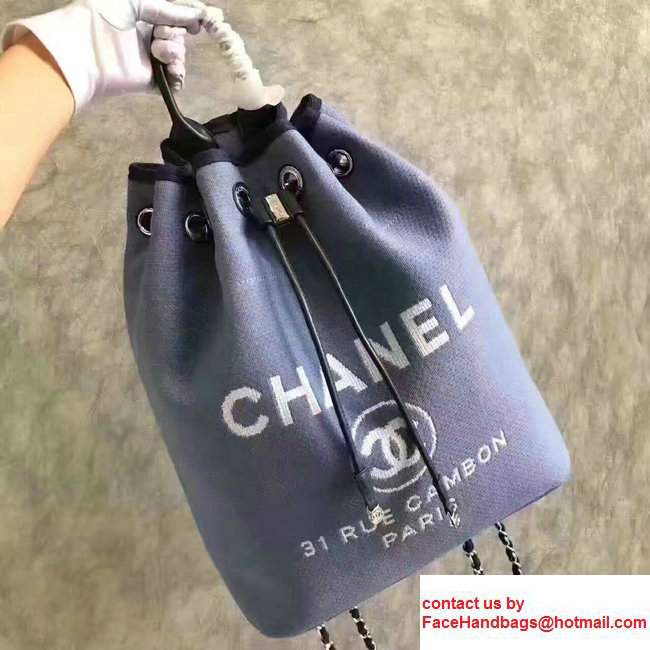 Chanel Deauville Backpack Bag A93787 Light Blue 2017 - Click Image to Close