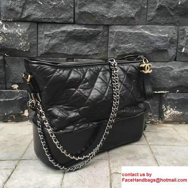 Chanel Gabrielle Medium Hobo Bag A93824 Black 2017 - Click Image to Close